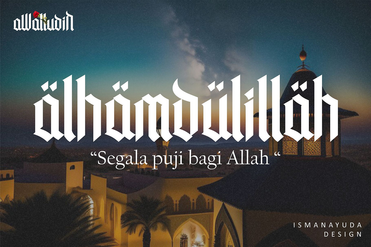 Awaludin, a Blackletter Font by ismanayuda (Photo 2 of 7)