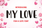 My Love, a Handwritten Font by Mozatype (Thumbnail 1 of 7)