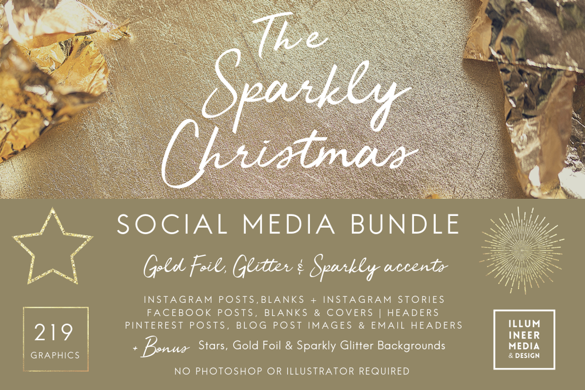 HUGE SPARKLY CHRISTMAS MEDIA SET, a Background Graphic by Illumineer Media & Design (Photo 14 of 14)