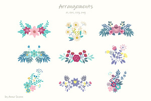 World Of Flowers. Crests & Monogram