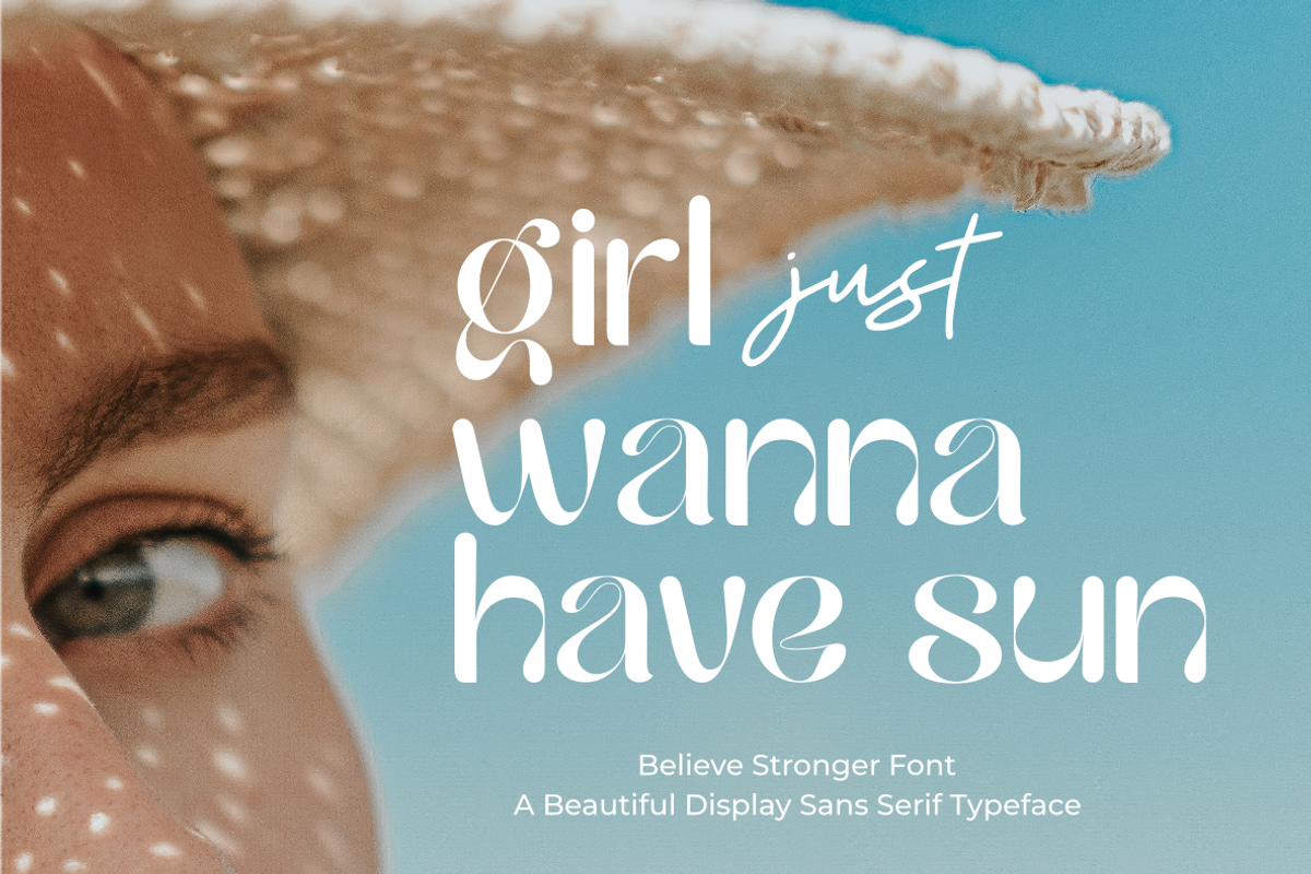 Believe Stronger, a Sans Serif Font by zeenesia (Photo 13 of 16)