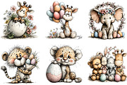 Easter Safari Animals Clipart, an Illustration by Sublimation Artist (Thumbnail 5 of 7)