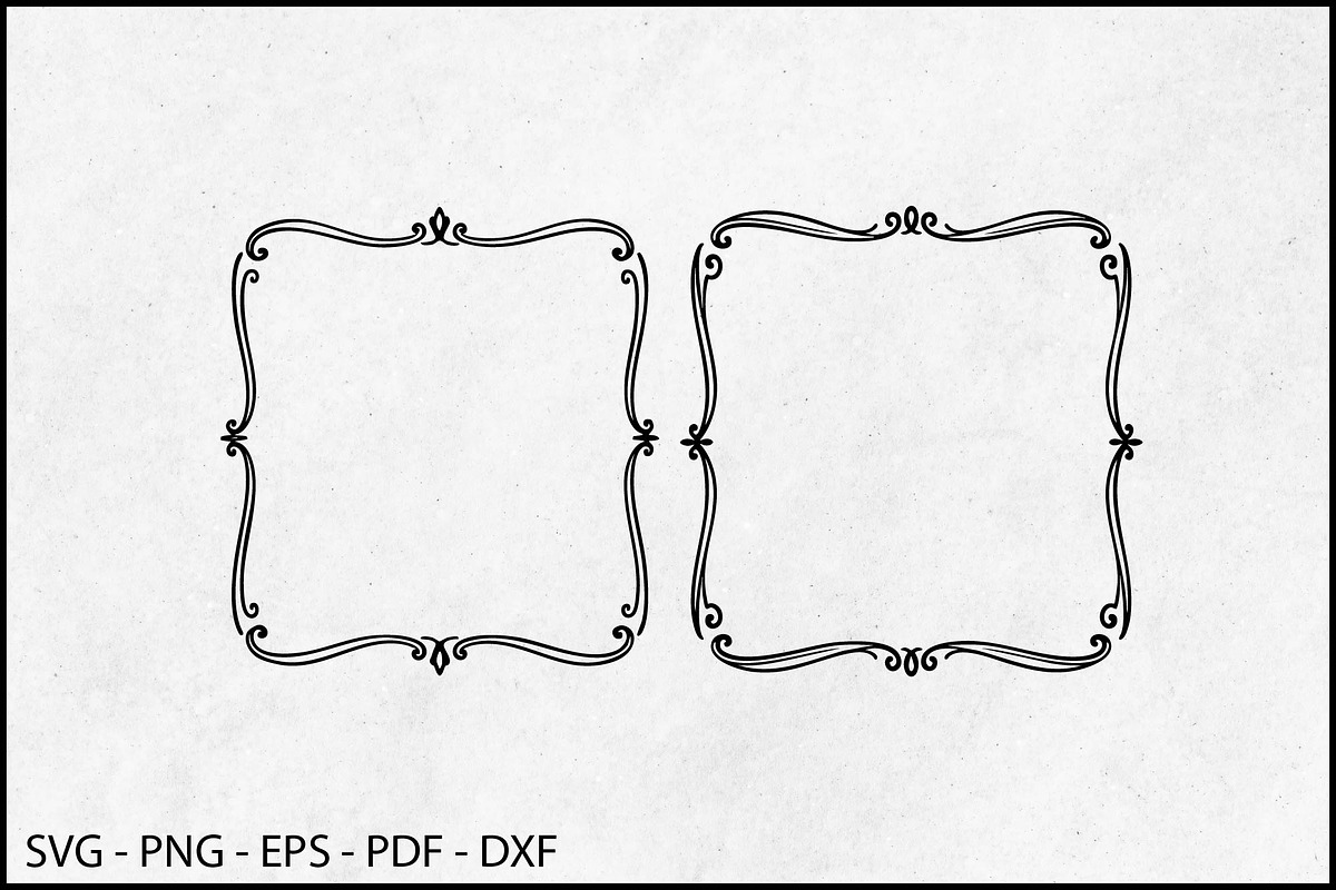 Vintage Ornate Square Frames SVG, an Object Graphic by BeeCraftR (Photo 1 of 3)