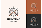 Rifle Crossed Aiming Hunting Logo, a Branding & Logo Template by ika trisiana (Thumbnail 1 of 2)