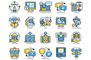 85 Digital Nomad Icons, an Outline Icon by Flat Icons (Thumbnail 5 of 9)