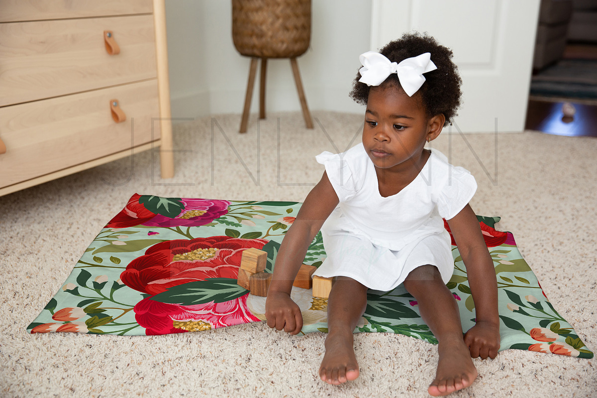 Custom Minky Blanket Mockup #RM05, a Product Mockup by JENLYNN Stock Shop (Photo 3 of 6)