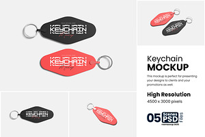 Keychain Mockup, a Product Mockup by bimockup
