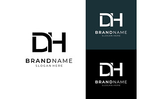 Letter DH Monogram Logo, a Branding & Logo Template by ika trisiana