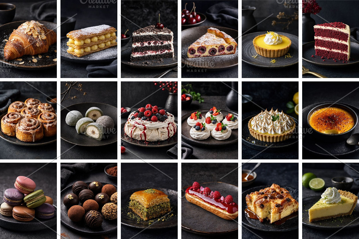 80 Dessert Food Photography Bundle, a Food & Drink Photo by Selenique Studio (Photo 9 of 9)