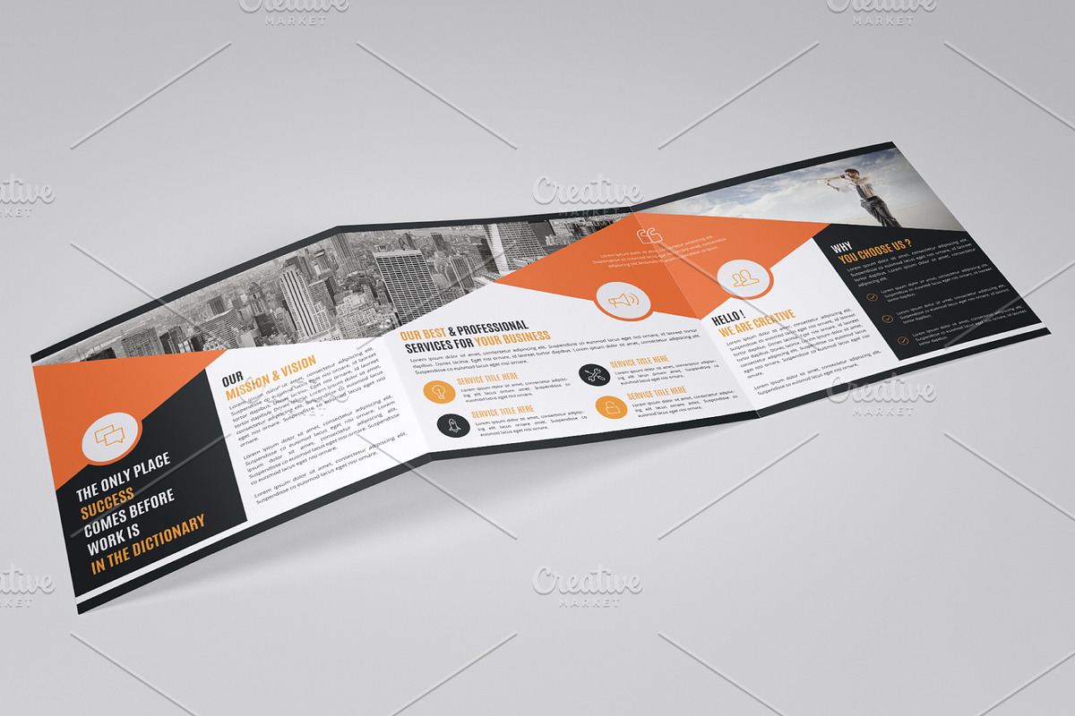 Square Trifold Brochure Template, a Brochure Template by Alice_s (Photo 8 of 8)