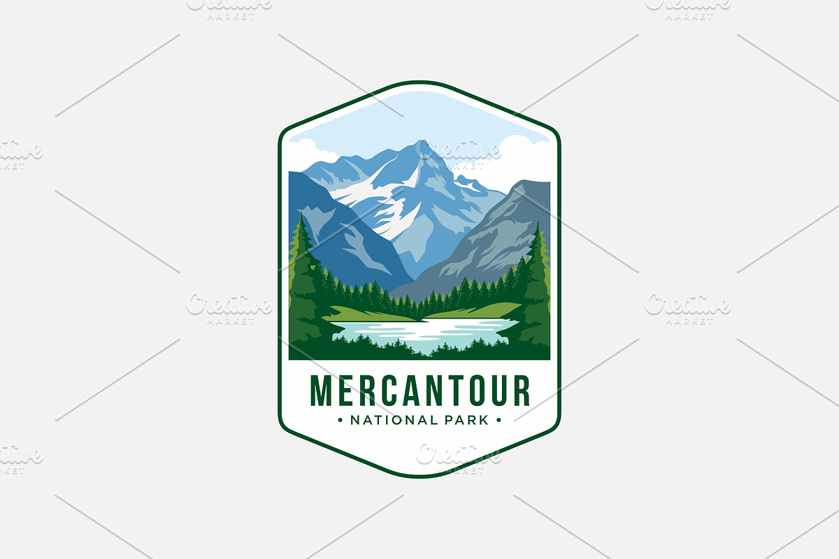 Mercantour  National Park logo, a Branding & Logo Template by swarnstudio