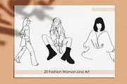 Women fashion art. Fashion vector, a Person Illustration by velychko.ua (Thumbnail 2 of 11)