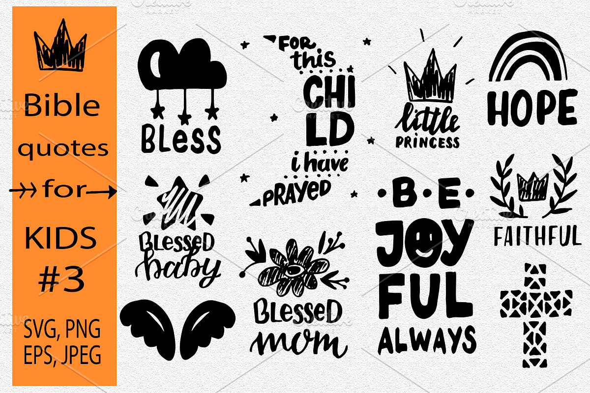 Bible Quotes for KIDS #3, an Illustration by Ola-la-la (Photo 1 of 3)