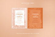 Peach Floral Wedding Templates, a Print Template by Shwet Art (Thumbnail 2 of 10)