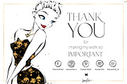 Halloween Fashion Witch Clipart, a Seasonal Illustration by KaramfilaS (Thumbnail 8 of 8)