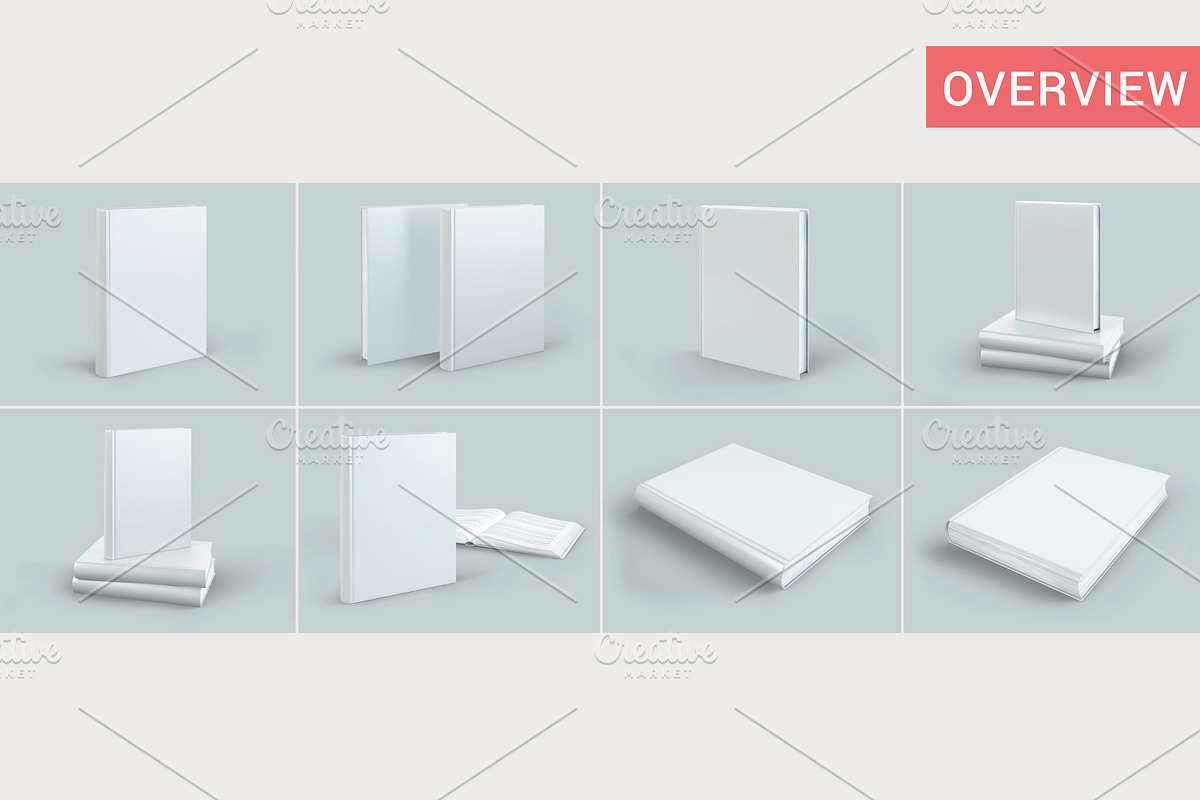 Books Mockup, a Print Template by visufactum (Photo 13 of 13)