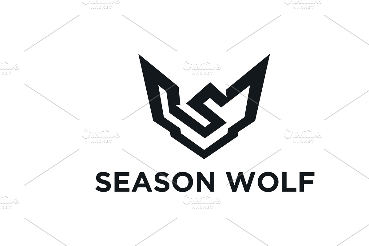Wolf S Norse abstract logo, a Branding & Logo Template by Piro Concept (Photo 3 of 3)
