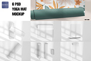 Yoga mat template mockup, a Household Mockup by GraphicVil (Thumbnail 3 of 9)