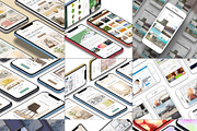 ALL 3D iPHONE MOCK-UP BUNDLE VOL-2, an iPhone Mockup by Graphicsworld125 (Thumbnail 1 of 20)