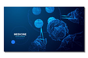 Medicine low poly wireframe vector, a Healthcare Illustration by ANTON KHRUPIN ART (Thumbnail 1 of 2)