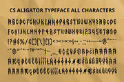 CS Aligator – Black Metal Font, a Blackletter Font by Craft Supply Co. (Thumbnail 8 of 8)