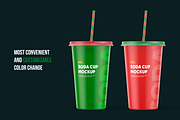 Soda cup mockup, a Cups & Container Mockup by BlackMockup (Thumbnail 5 of 8)
