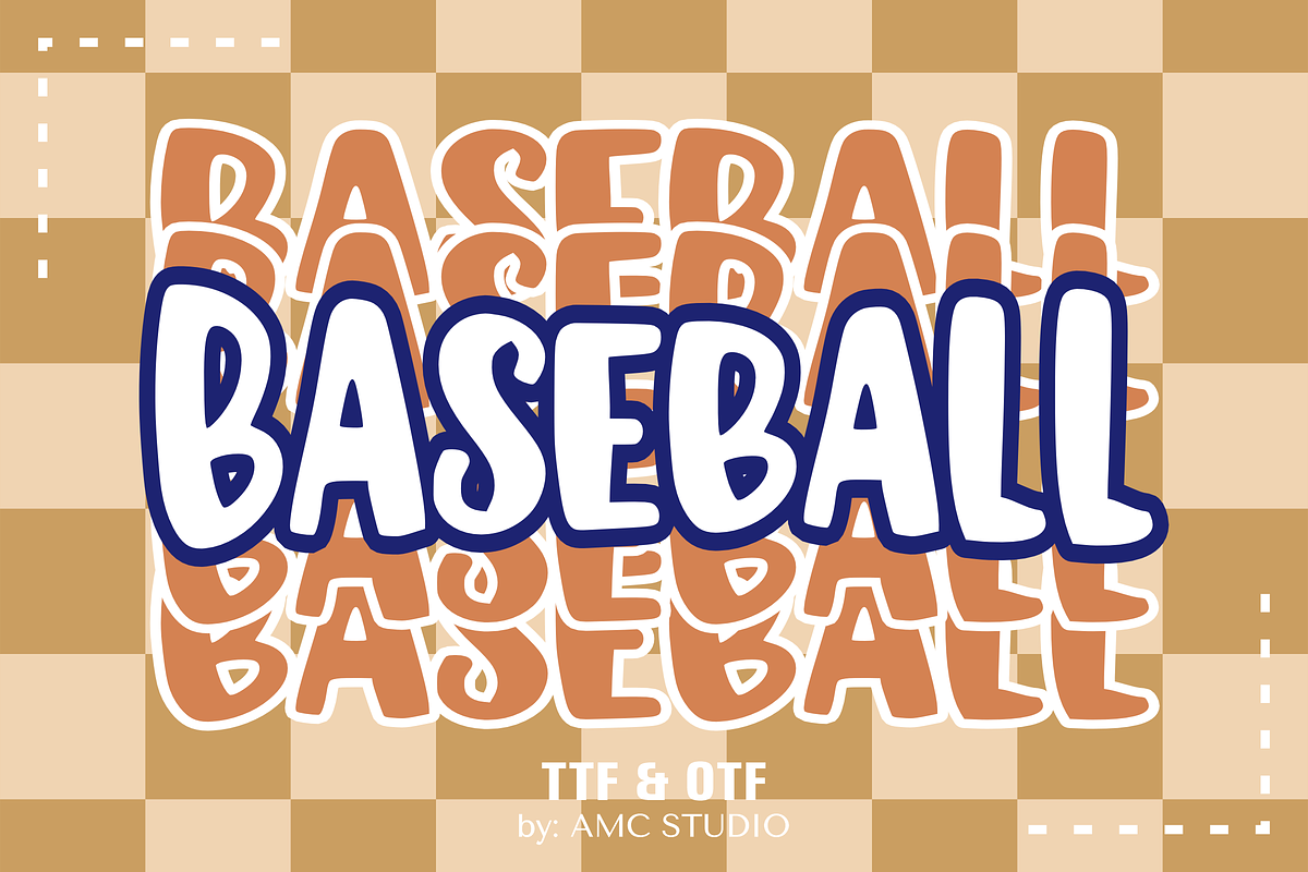 Baseball - Kids Font Types, a Font by KiddoGlyphs Studio (Photo 1 of 3)