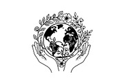Eco Earth Care Vector Icon Bundle, an Illustration by Designs_River (Thumbnail 36 of 51)