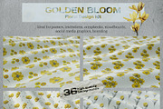 Golden Bloom: Floral Design Kit, a Pattern Graphic by Megan Aili Designs (Thumbnail 10 of 10)