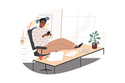Remote and freelance relaxed work, a Person Illustration by Good Studio (Thumbnail 6 of 10)