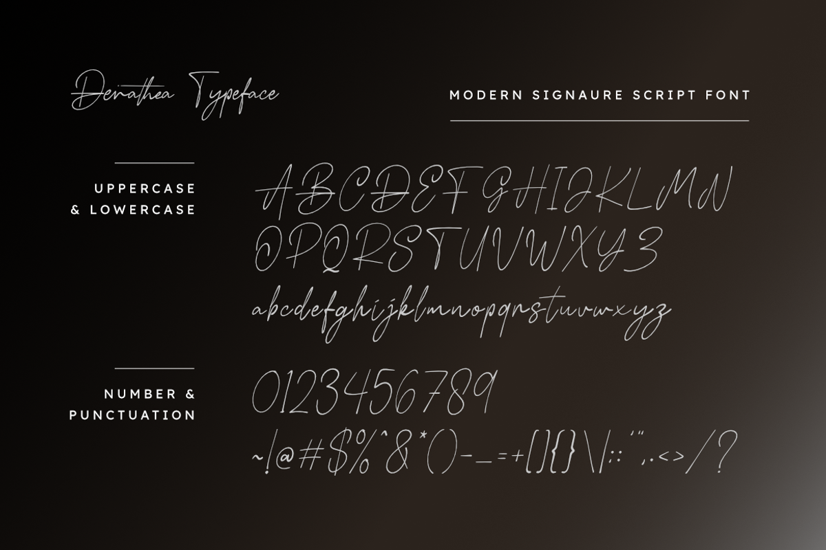 Derathea | Signature Font, a Script Font by Masyafi Studio (Photo 2 of 8)