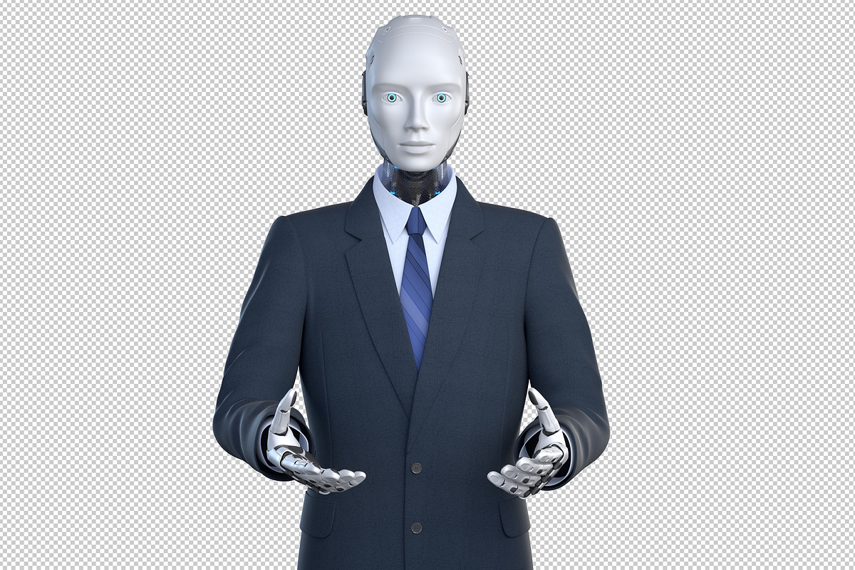 Robot in suit, a Work Illustration by iLexx (Photo 3 of 3)
