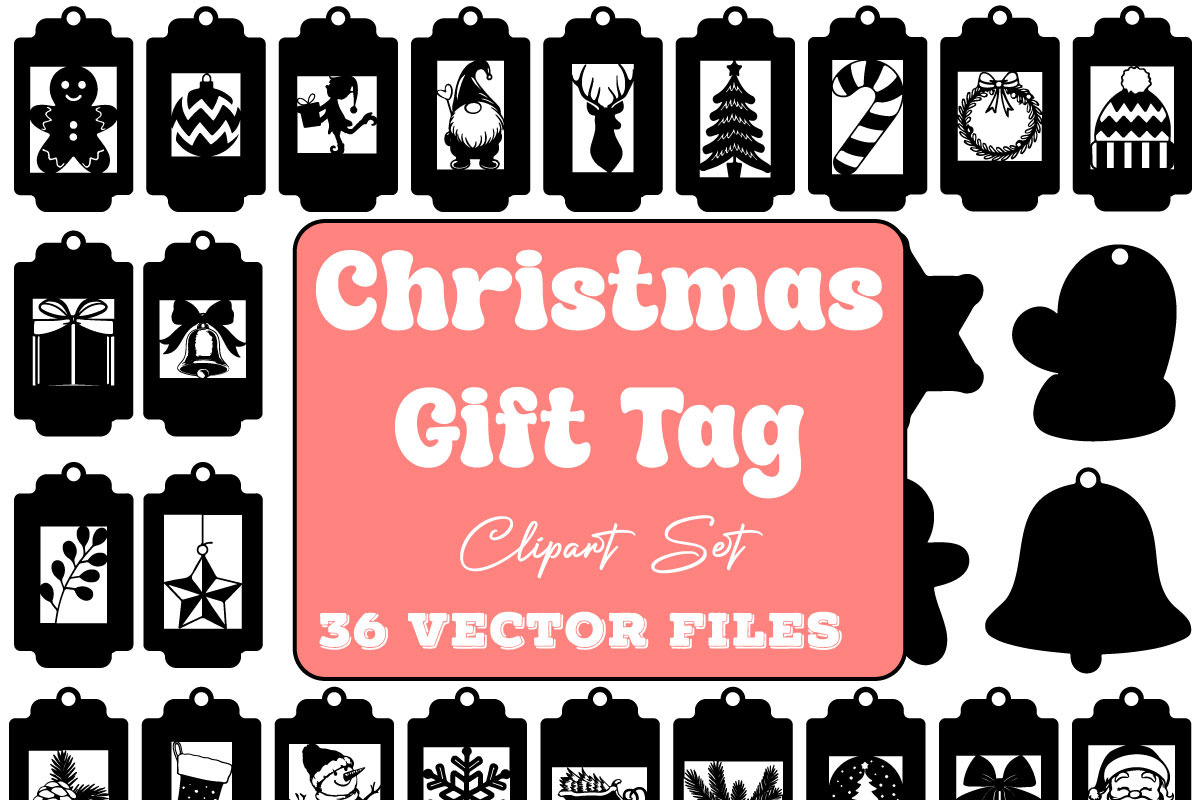 Christmas Gift Tag Vector, an Object Graphic by DesignBTF (Photo 1 of 4)