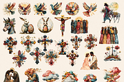 SURREAL EASTER BIBLICAL CLIPART PACK, a Person Illustration by Daring Digies (Thumbnail 7 of 10)