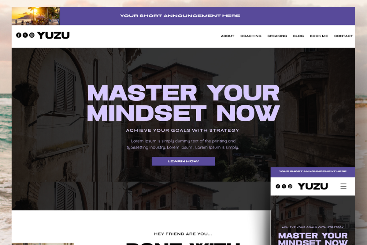 Premium Wix Template for Coaches, a Wix Template by JOA CREATIVE LAB (Photo 1 of 6)