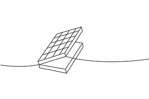 Isometric chessboard lid slightly, an Object Illustration by GraphiShop