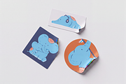 Patriotic Elephants Hand Drawn, an Object Illustration by Jump Studio (Thumbnail 4 of 5)