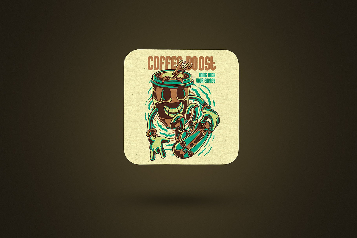 Clean Square Coaster Shadow Mockups, a Packaging Mockup by SmartDesigns (Photo 9 of 10)