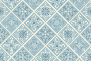 Seamless pastel damask, a Pattern Graphic by elyomys