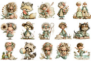 Whimsical Summer Clipart, an Illustration by OK Design (Thumbnail 3 of 6)
