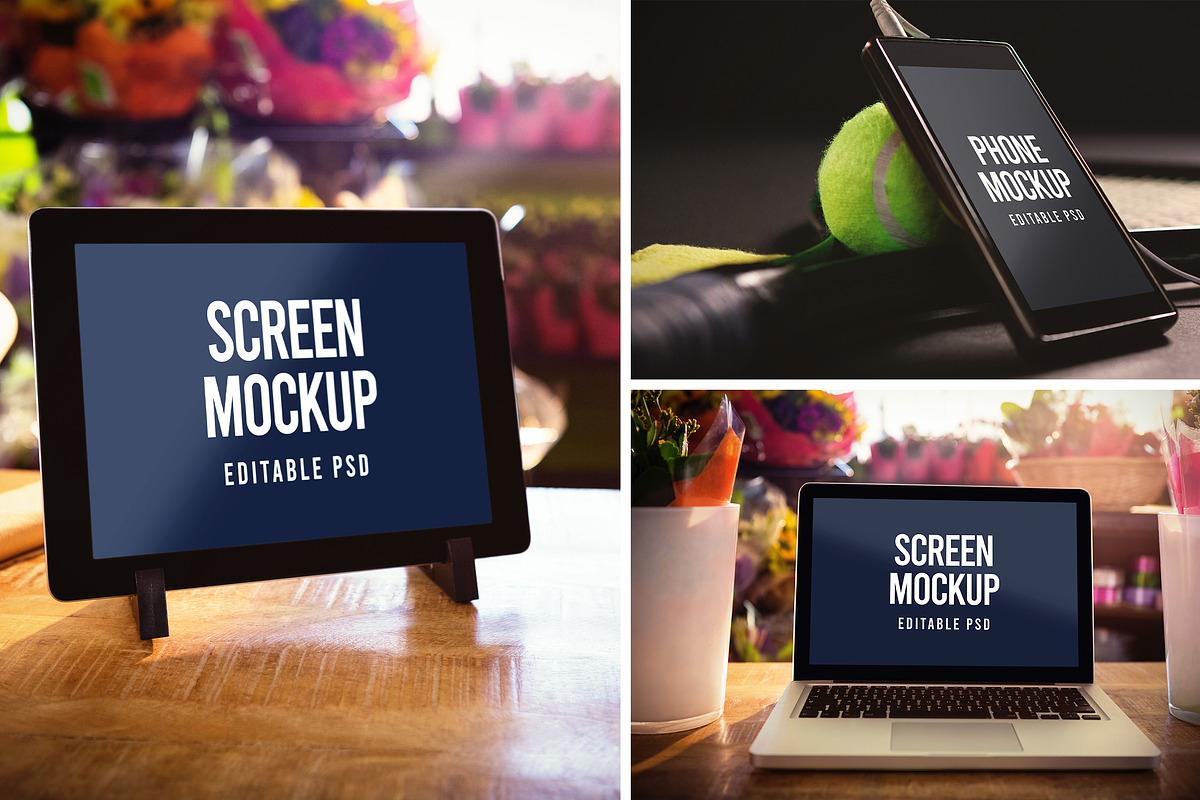 Device Screen Mockup, a Templates & Theme by wavebreak (Photo 1 of 4)