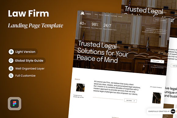 Lexora - Law Firm Landing Page preview 5