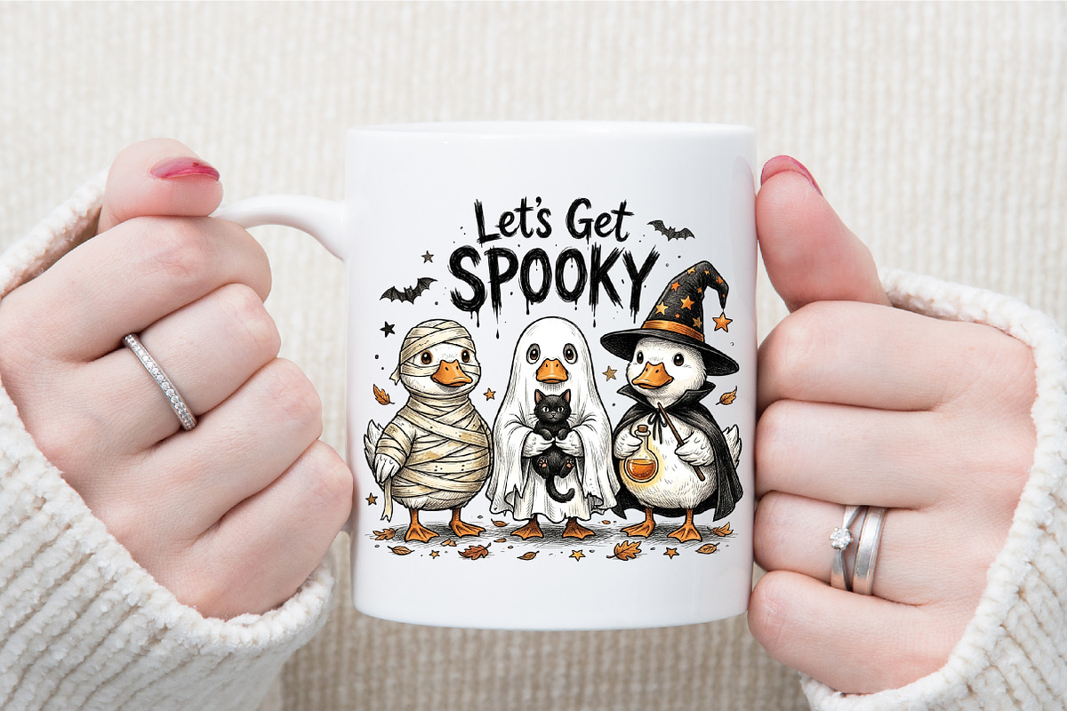 Funny Halloween Spooky Ghost Goose, a Work Illustration by Sublimation Artist (Photo 7 of 9)