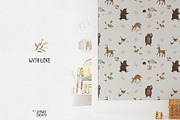 Forest animals. Alphabet & Patterns, an Animal Illustration by annartdreams (Thumbnail 11 of 11)