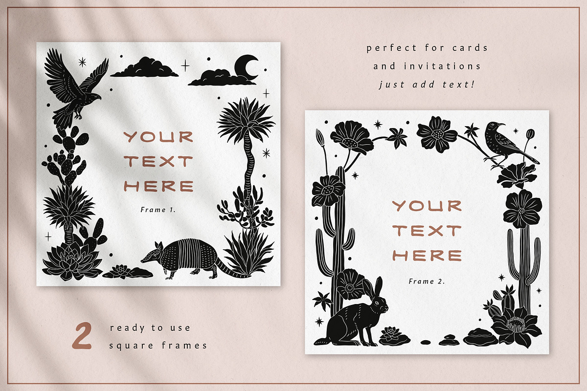 Dark Desert Vector Collection, an Animal Illustration by rouxsupplyco (Photo 3 of 14)