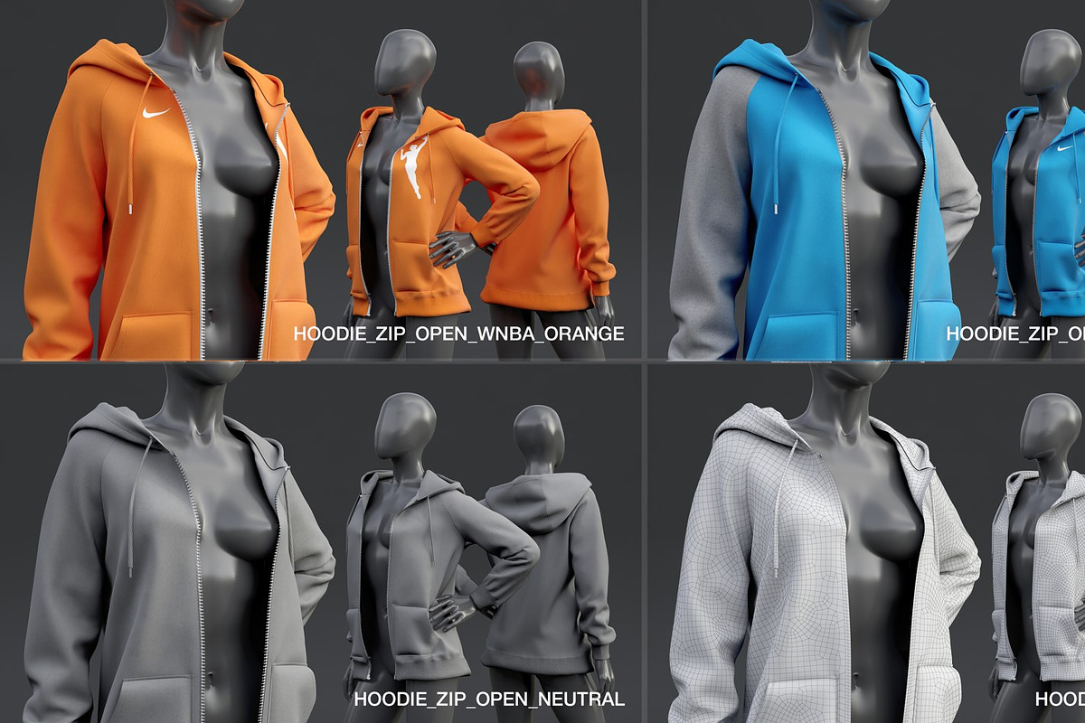 Female mannequin in clothes POSE 1, a Characters & Person 3D Model by mrGarret (Photo 30 of 45)