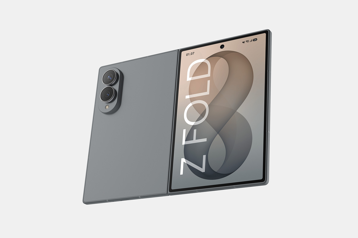 Samsung Galaxy Z Fold 8 Mockup, an Android Mockup by DSNA Mockup (Photo 3 of 3)