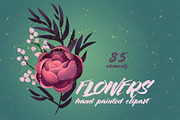 Flower Clipart, a Decorative Illustration by Ira Cvetnaya (Thumbnail 10 of 10)