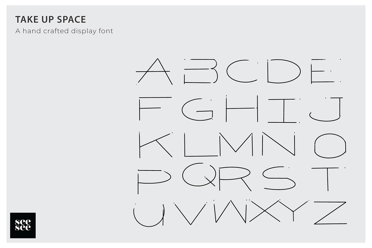 Take Up Space Hand Drawn  Font, a Font by CC CREATIVE CO (Photo 2 of 4)