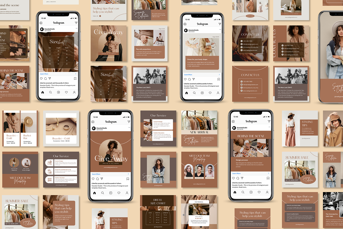 Fashiona Bundle Canva Template, a Social Media Template by Kawalan Studio (Photo 2 of 6)